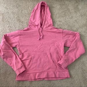 PINK DRAWSTRING HOODIE